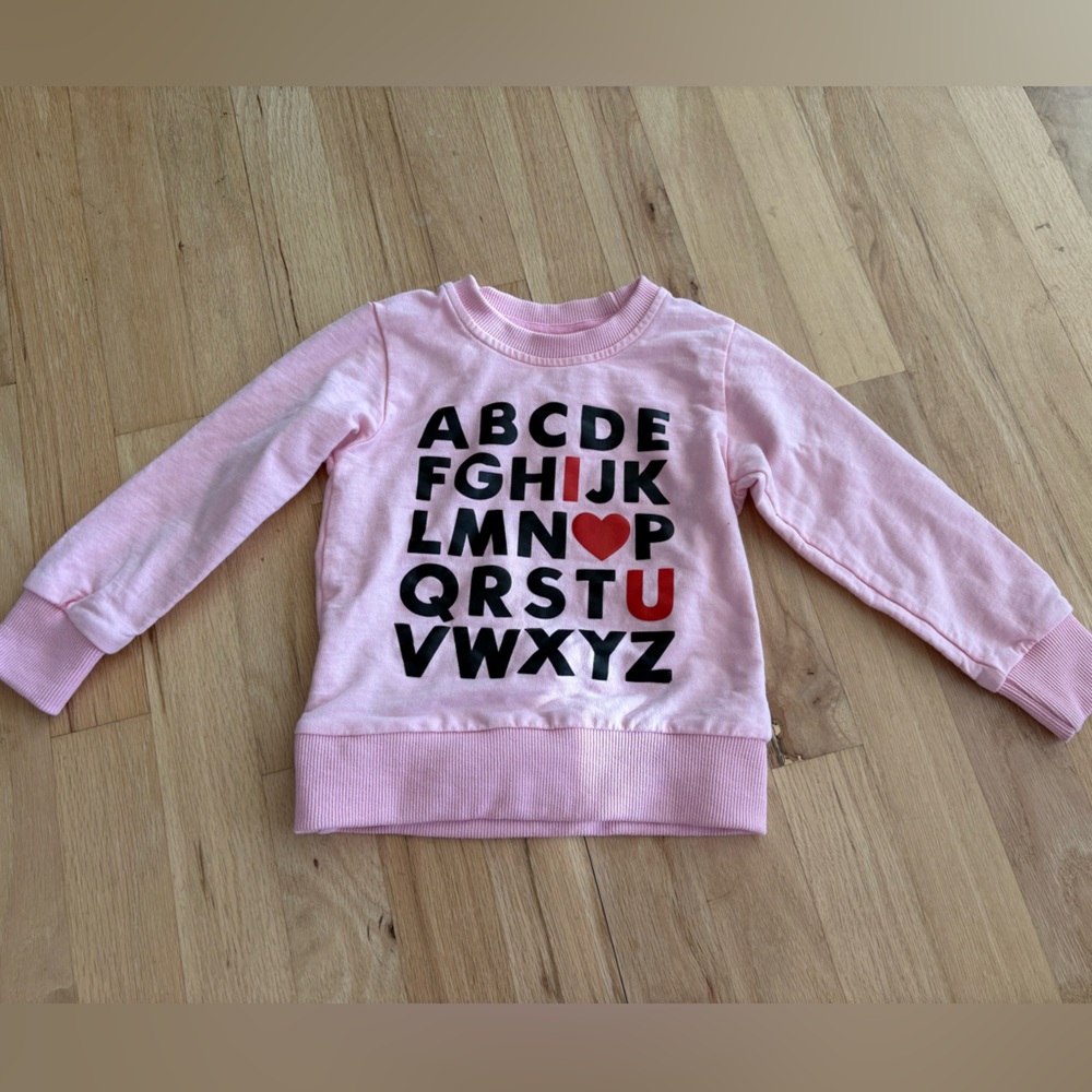 Toddler Valentine’s Day Alphabet Sweatshirt